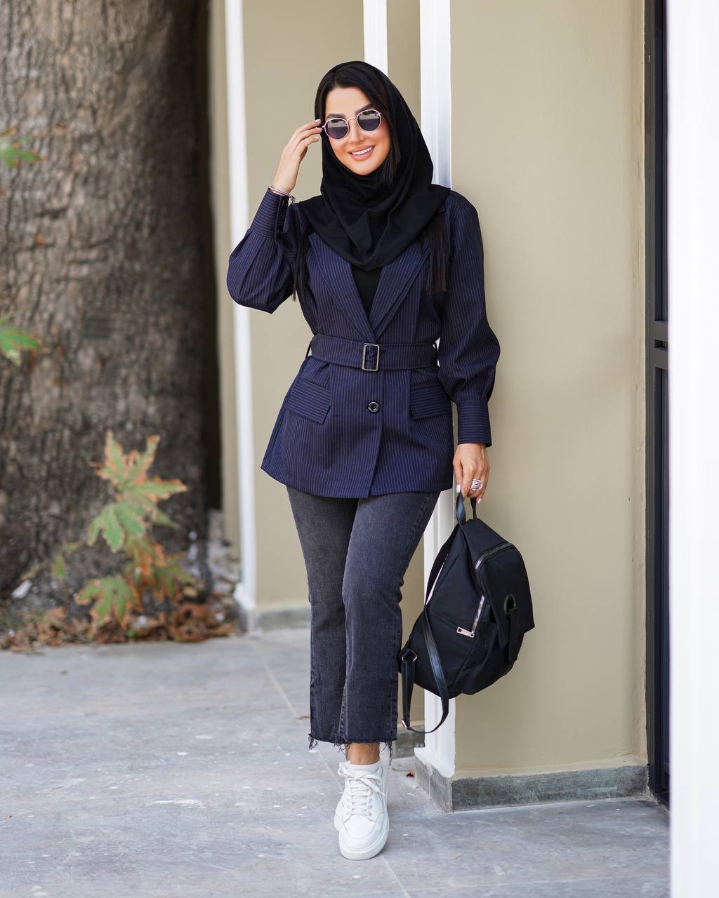 مانتو اداری زنانه مرسانا مدل یقه دوبل